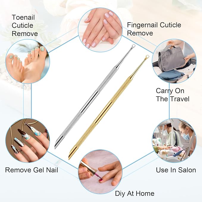 2PCS Pre Treatment Cuticle Pusher - Image 6
