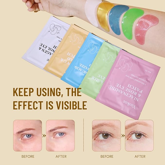 Yeokoe Under Eye Patches for Dark Circles, Eye Mask for Puffy Eyes - Image 4