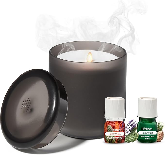 Lifelines Flameless Candle Aromatherapy Essential Oil Diffuser by LifeLines