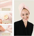 ROLSHOL Extra Large 4 Pack Microfiber Hair Towel Wrap - Image 4