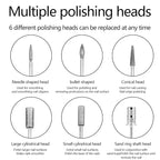 Nail Drill Kit Electric Rechargeable Set Cordless Nail Art Grinding Machine - Image 5