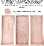 Marble Bathroom Vanity Tray, Natural Luxury Vanity Home Kitchen Bathroom Table - Image 4