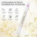 Ceramic Cuticle Pusher & Oil Pen, 2ml Rose + Fragrance Free Scented Nail Care - Image 8