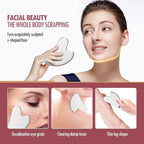 DANGSHAN Gua Sha Facial Tools & Face Roller Set, Face Massager, Lymphatic - Image 4