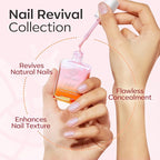 modelones Nail Strengthener, Sparkle Pink Nail Polish Nail Repair - Image 5