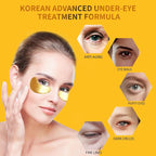 Under Eye Patches for Puffy Eyes Treatment 30 Pairs, 24K Gold Under Eye Masks - Image 2