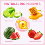 4 PCS Lip Scrub and Mask Set, Strawberry Watermelon Lip Exfoliator Scrub - Image 5