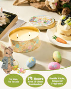M&SENSE 2 Wick Soy Berry Candles, Oval Jenny Can Spring Candle 12oz, Dual-Wick - Image 5