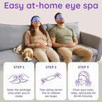 8 Pack Lavender Steam Eye Mask for Dryness, Strain & Relaxation, Heated Eye - Image 4