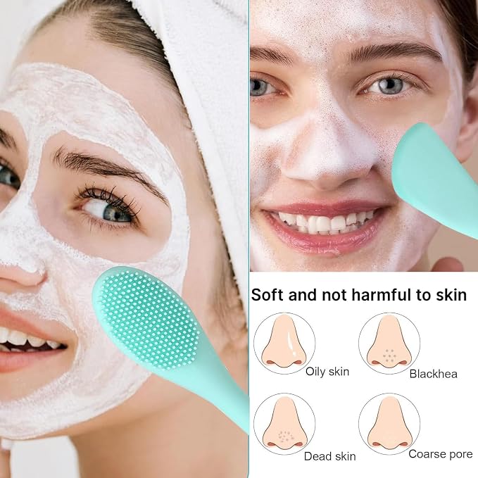 Facial Cleansing Brush, Pore Cleaning Brush Silicone - Image 3