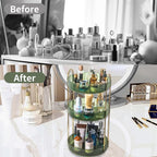 Asayuee 360 Rotating Perfume Organizer, 3 Tier Large Capacity Make Up - Image 4