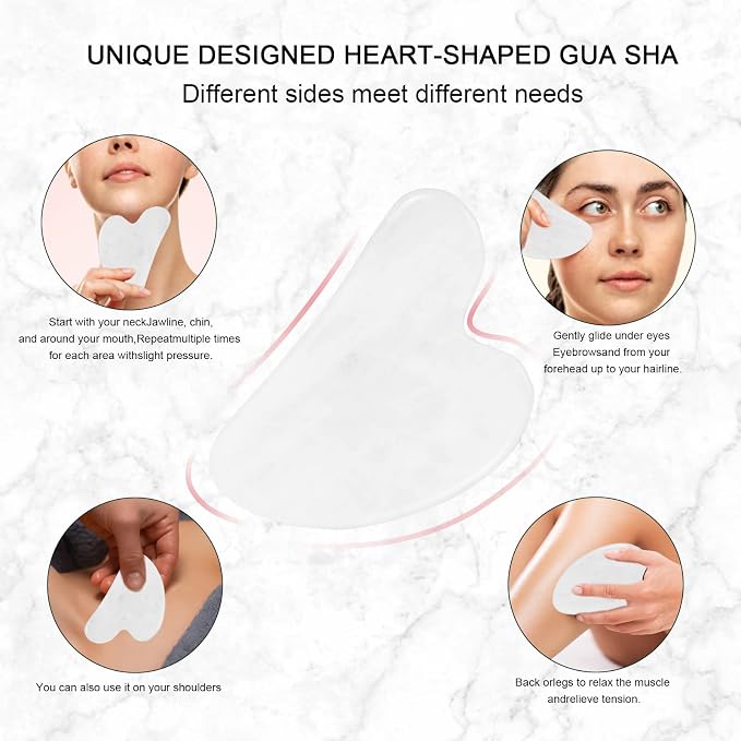 Jade Roller for Face, Facial Roller Massager Skin Care Tool, Gua Sha Facial - Image 4