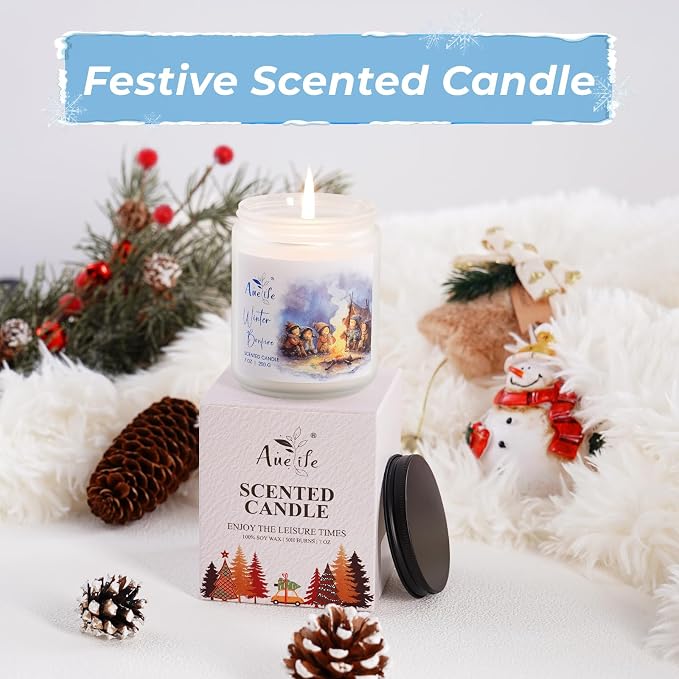 Hello Winter Candle | Fresh Citrus & Jasmine Scented Soy Candles - Image 7