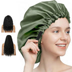 Aquior Shower Cap for Women, Extra Adjustable Shower Caps for Women by Aquior