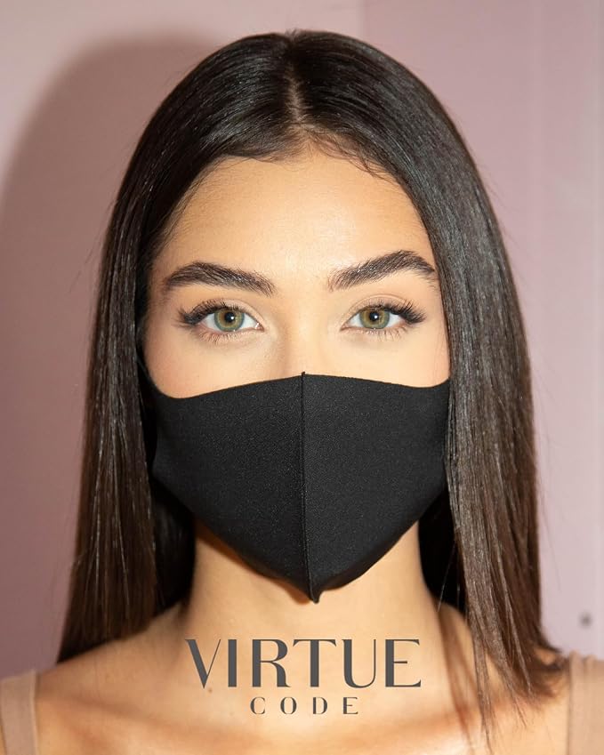 Virtue Code Second Skin Cloth Face Mask Pack. 4 Buttery Soft Masks Washable - Image 3