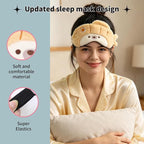 PERFECTSIGHT Sleep Eye Masks, Cute Sleep Eye Cover Lightweight Adjustable - Image 4