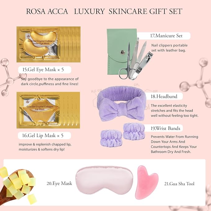 42 Pcs Mother's Day Gifts, Super Fruit Bath and Body Spa Gift Basket Set - Image 5