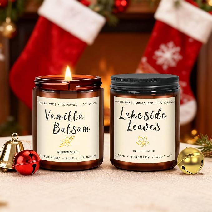 Candles for Home Scented, 6 x 3.5 oz Soy Wax & 150 Hours Long Lasting Fall - Image 5