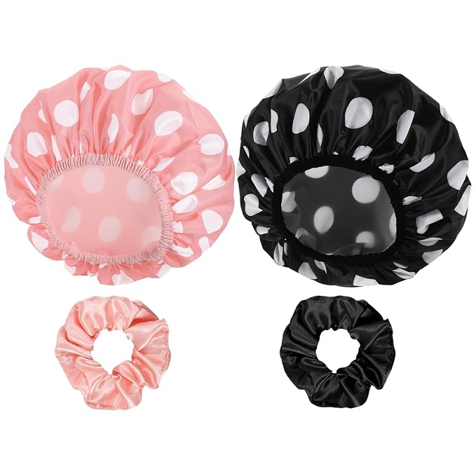 WSICSE 2 Packs Large Shower Caps - Image 2