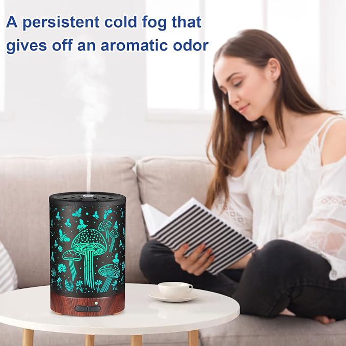 Essential Oil Diffuser- Aromatherapy Diffuser with7 Colors Light and Auto-Off - Image 5