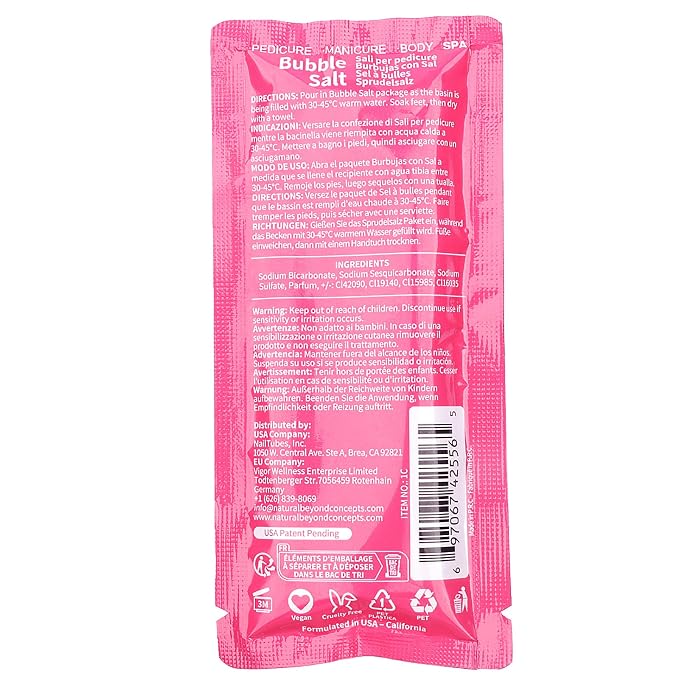 Pedicure Kit Foot Soak Set: Bubble Salt, Sugar Scrub, Massage Mask, Massage - Image 5