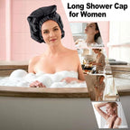 ELEBOX Extra Large Shower Cap for Braids/Curly Hair/Dreadlock | Reusable - Image 3