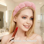 7 Pcs Spa Set, Facial Headband and Wristband Set, Skincare Accessories - Image 2