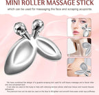Gua Sha Facial Tools and Face Roller Set, Stainless Steel Facial Sculpting Eyes - Image 4
