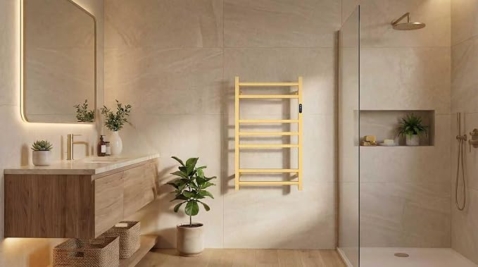 7 Bars Luxury Towel Warmers Wall Mounted Heated Towel Rack, Towel Warmer Rack - Image 6