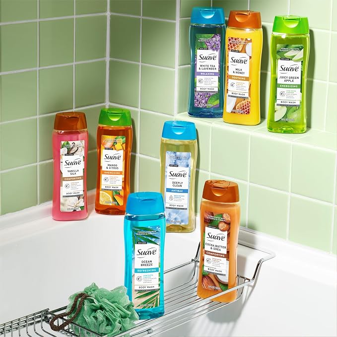 Suave Body Wash Variety 2-Pack, Sweet Pea & Violet + Wild Cherry Blossom – - Image 7