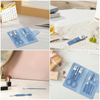 Manicure Set, 7 in 1 Professional Nail Clippers Scissors Pedicure Kit, - Image 4