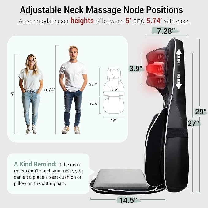 Mynt FSA Eligible HSA Approved Shiatsu Neck and Back Massager - Image 4