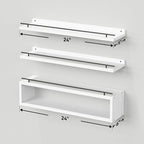 WOPITUES Floating Shelves for Wall 24 inch - Image 3