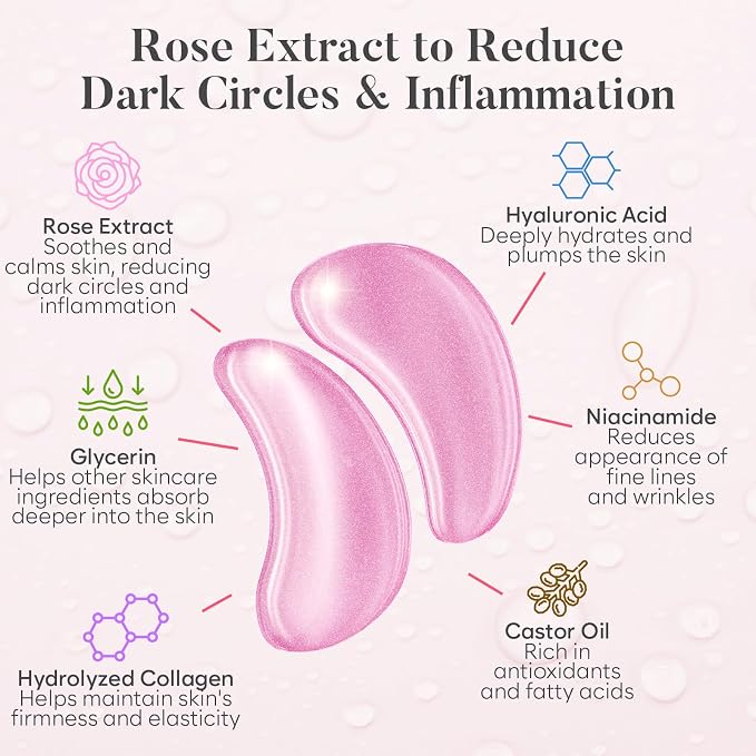 BLOOMORA Rose Under Eye Patches - Image 2