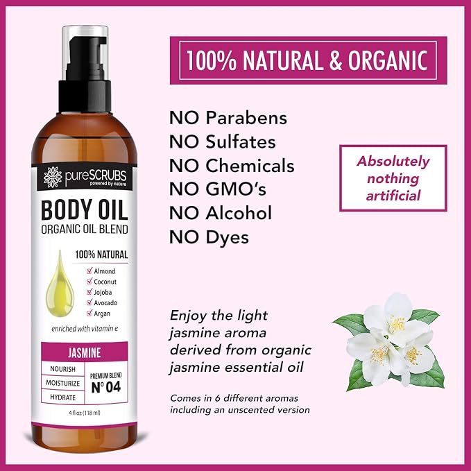 pureSCRUBS Ultra Moisturizing Jasmine Body Oil Spray - Image 5