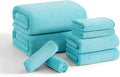 8 Piece Bath Towel Set |2 Oversized Large Bath Sheet, 2 Hand Towels, 4 by JessyHome
