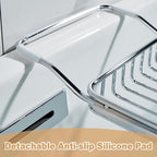 Stainless Steel Bathtub Caddy Tray, Expandable Bath Tub Table, Adjustable - Image 6