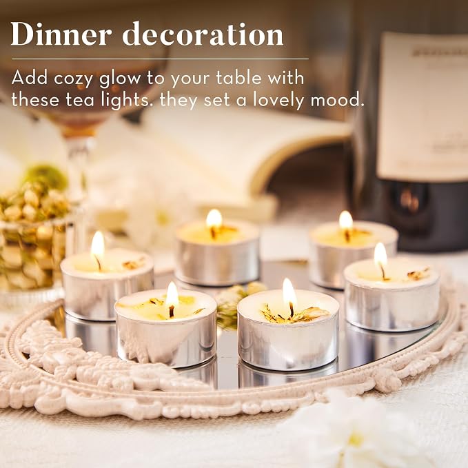 48 Pack Jasmine Scented Tealight Candles - Image 6