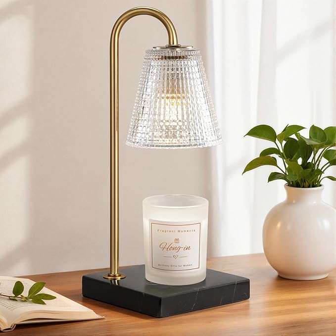 Hong-in Modern Gold Candle Warmer Lamp by Hong-in