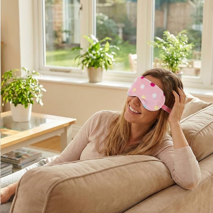 2PCS Plush Sleeping Eye Mask, Soft Plush Eye Mask, Fuffy Eye Cover Comfortable - Image 4