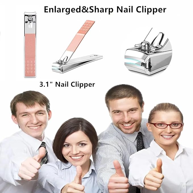 Manicure Set Women Men Nail Clipper Set Stainless Steel Toe Finger Nail - Image 7