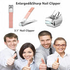Manicure Set Women Men Nail Clipper Set Stainless Steel Toe Finger Nail - Image 7