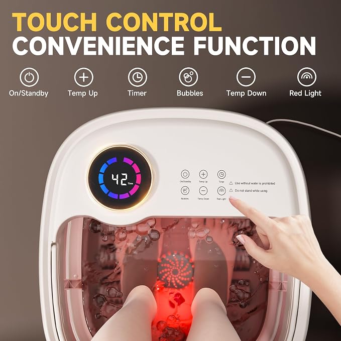 Foot Spa Bath Massager with Heat Bubble，Heating Foot Soaking Tub - Image 2