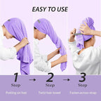 YFONG X-Large Hair Towel Wrap for Women, Super Absorbent Microfiber Hair Towel - Image 7