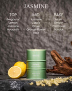 M&SENSE Jasmine Scented Candles Natural Non Toxic, Aromatherapy Candle - Image 2
