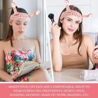 WLLHYF Spa Headband Facial Makeup Head Band Microfiber Soft Coral Fleece Head - Image 7