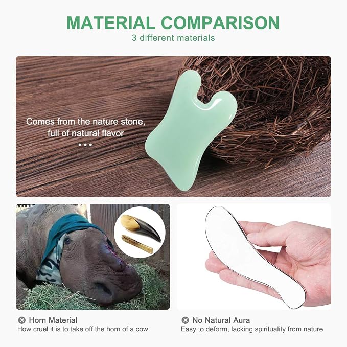 airogym Guasha Massage Tool，Natural Stone Gua Sha Board - Image 8