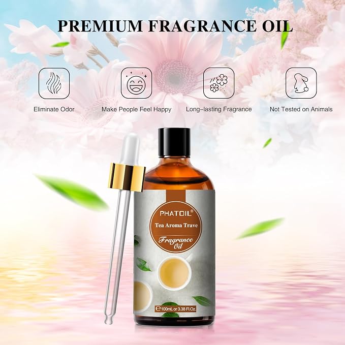PHATOIL 100ML Tea Aroma Travel Fragrance Oils, Huge 3.38fl.oz Bottle Tea Aroma - Image 2
