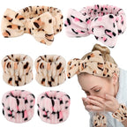 WHAVEL 6PCS Spa Headband and Wristbands Set, Face Wash Headband Wrist Bands by Whavel
