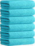 JML Bath Towels, Microfiber Bath Towel Set 6 Pack 30" x 60", Soft Absorbent by JML